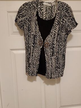 Women's Layered Short Sleeve Top